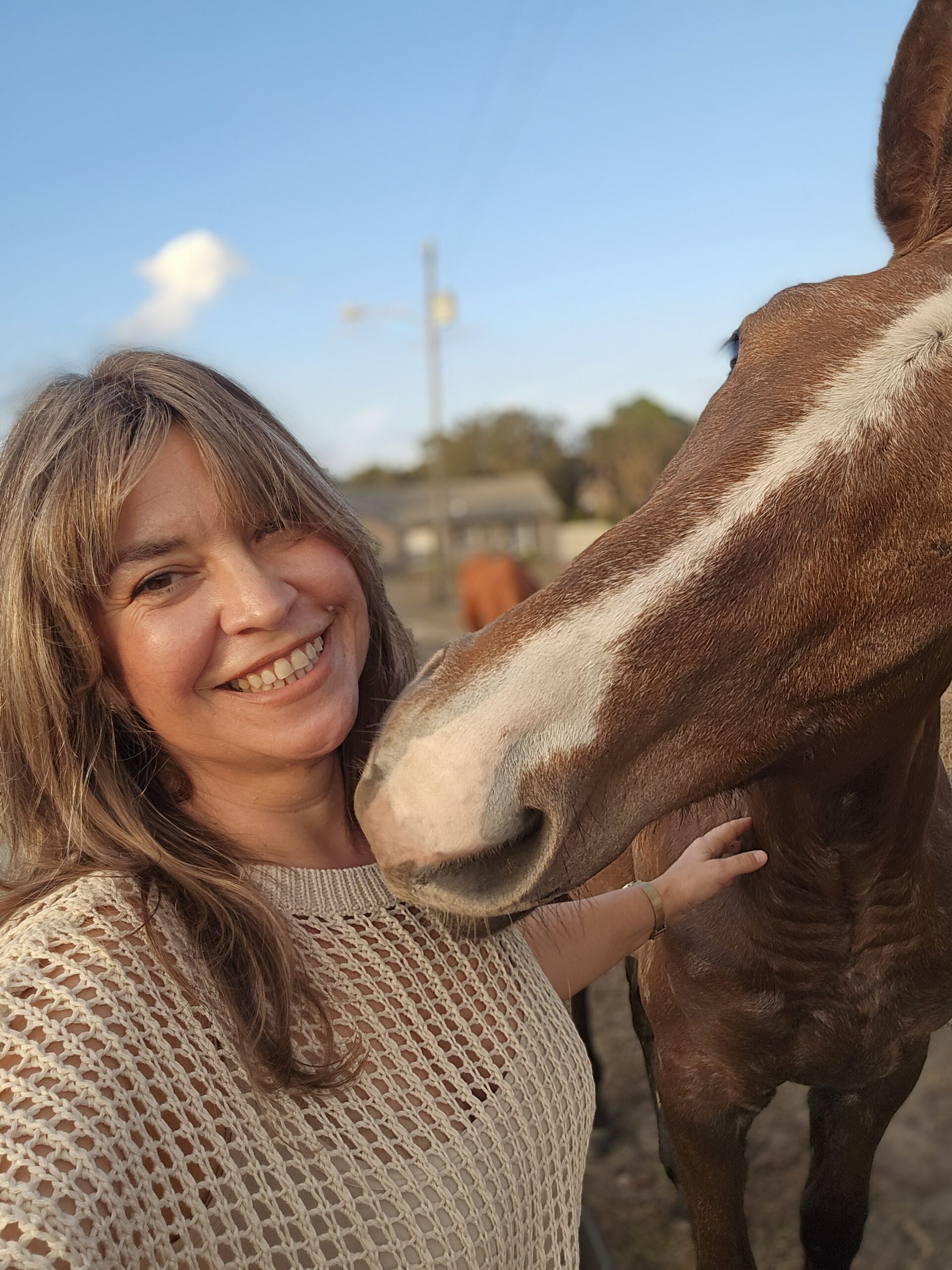 Sara Kirkwood with Tae at Improve Equine farm in Land O Lakes Florida
