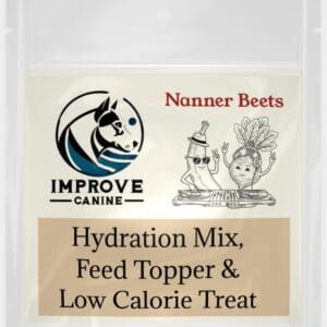 Improve Equine Nanner Beets for dogs front label, banana and beetroot lick mat mix safe for the whole farmily